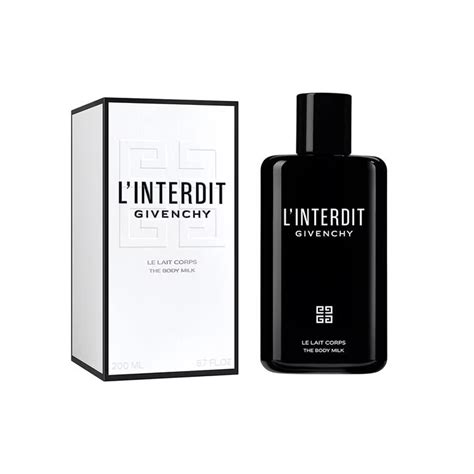 crema corpo givenchy interdit|L'INTERDIT Body Milk .